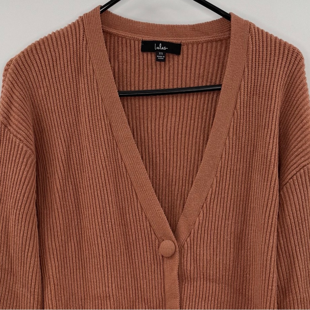 Lulus Chunky Ribbed Knit Button-Down Open Front C… - image 6